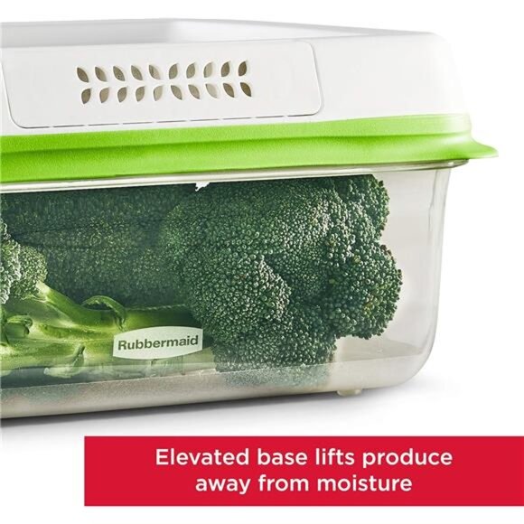 FreshWorks Produce Saver, Medium and Large Storage Containers, 8-Piece Set - Picture 3 of 7